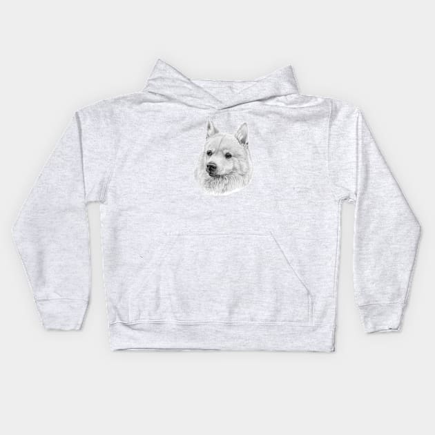 Norwegian buhund Kids Hoodie by doggyshop